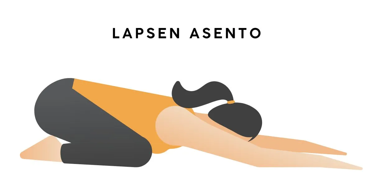 Venyttelyä Lapsen Asennossa